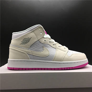 Jordan 1 Mid GS 'Fuchsia'