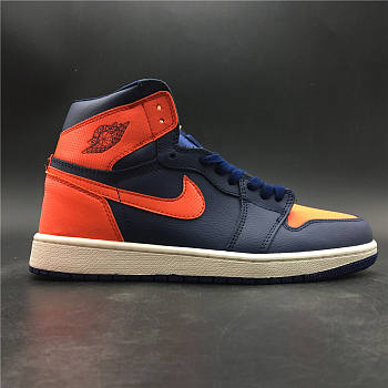 Air Jordan 1 Retro High Blue Void Turf Orange