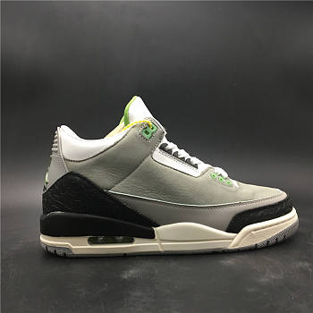 Air Jordan 3 Chlorophyll Grey Black Apple Green