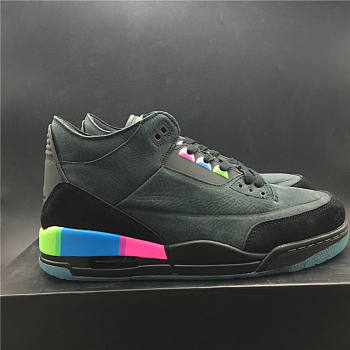 Air Jordan 3 Retro Quai 54 Black Multi