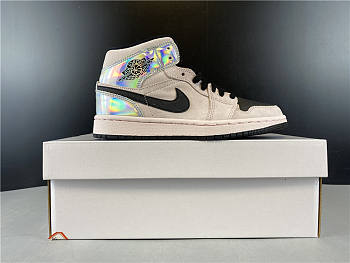 Jordan 1 Mid Dirty Powder Iridescent