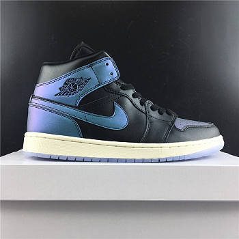 Jordan 1 Mid Iridescent Black