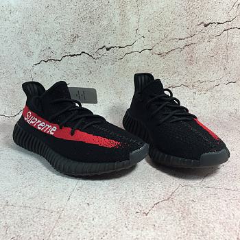 Supreme x Yeezy Boost 350 V2 Black Red