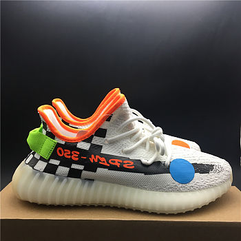 Off White x Yeezy Boots 350 V2 White Black