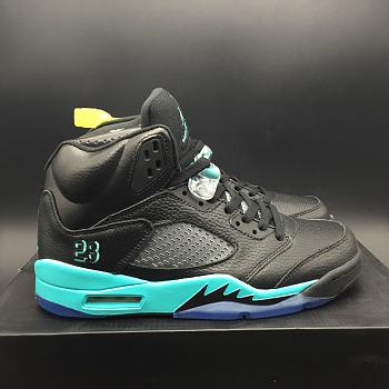 Air Jordan 5 Black/Hyper Jade 