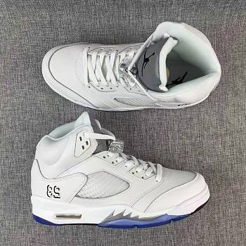 Air Jordan 5 Retro Metallic White 