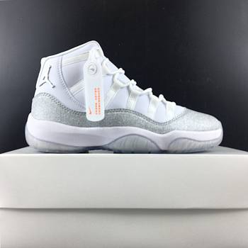 Air Jordan 11 WMNS White Metallic Silver Vast Grey 