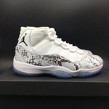  Air Jordan 11 High Retro White Snakeskin