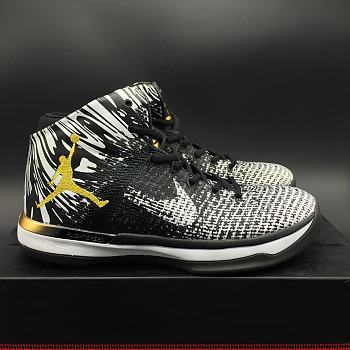 Air Jordan 31 BHM Black White Gold 