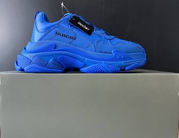 Balenciaga Triple S Blue Logo