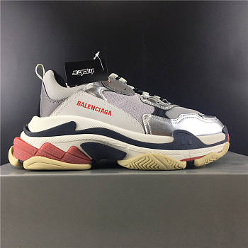 Balenciaga Triple S Silver Red -  512175W09O31081