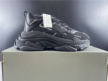 Balenciaga Triple S Black Letter 