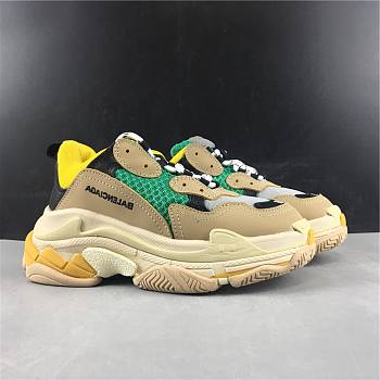 Balenciaga Triple S Beige Green Yellow Children 