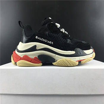 Balenciaga Triple S Black White Red Children 