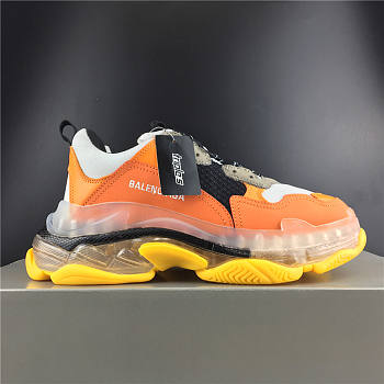 Balenciaga Triple S Clear Sole Orange Black