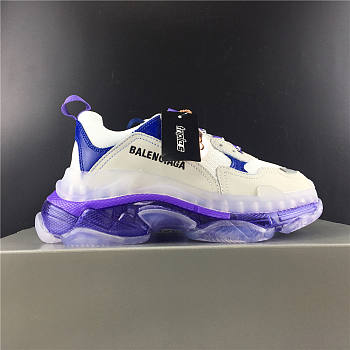 Balenciaga Triple S Clear Sole White/Purple