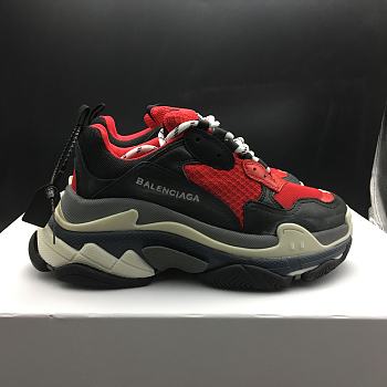 Balenciaga Triple S Red Black (Pre-Distressed)