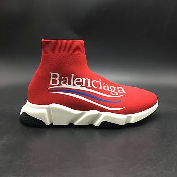 Balenciaga Speed Trainers Coca-Cola Red