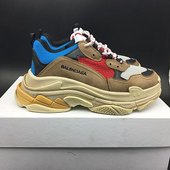 Balenciaga Triple S Brown  Blue Grey 