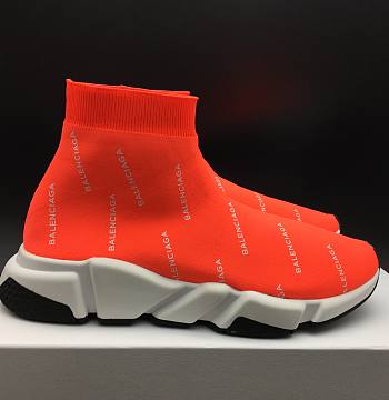 Balenciaga Speed Trainer Red Logo