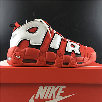 Nike Air More Uptempo University Red Black White 