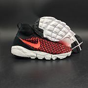 Nike Air Footscape Magista Flyknit Black/Bright Crimson-Gym Red-Cool Grey - 2