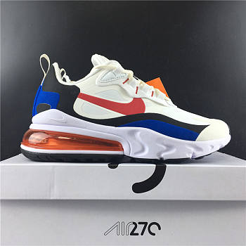 Nike Air Max 270 React White BLue Red 