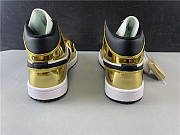 Air Jordan 1 Mid Metallic Gold Black White - DC1419-700 - 4