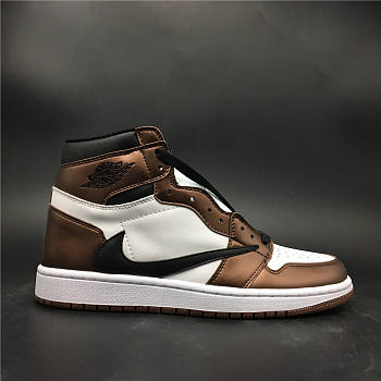 Air Jordan 1 White Bronze Black Barb 