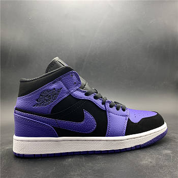 Air Jordan 1 Mid Black Dark Concord