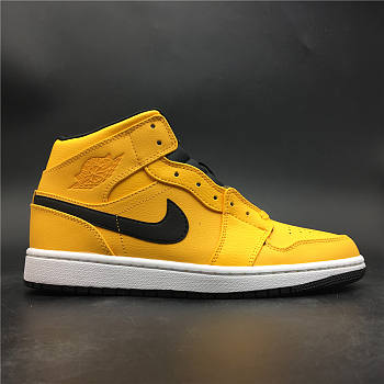 Air Jordan 1 Mid University Gold Black