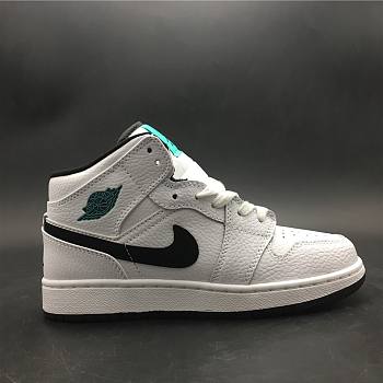 Air Jordan 1 MID GS White Green Mint