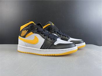 Air Jordan 1 Mid Laser Orange Black