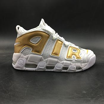 Nike Air More Uptempo White Gold