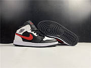 Air Jordan 1 Mid Black Chile Red White - 554724-075 - 4