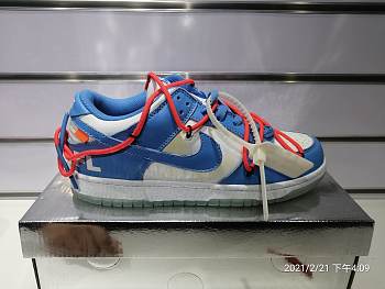 Off White x Nike Dunk Low x Futura Bright Blue