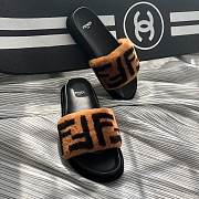  FF Fur Pool Slide Sandal - 3