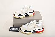 Balenciaga Triple S White Black Red - 533882W09E19000 - 5