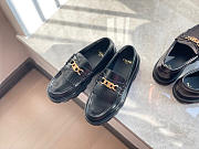 Celine Margaret Loafer With Triomphe Chain In Polished Bull Black - 3