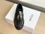 Celine Margaret Loafer With Tassels In Polished Bull Black - 3