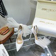 Jimmy Choo Aveline 100 sandals in White  - 4