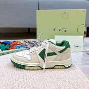 OFF-WHITE OOO Low Out Of Office White Green - OMIA189R21LEA0010155  - 2