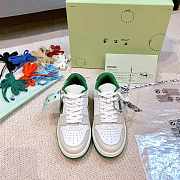 OFF-WHITE OOO Low Out Of Office White Green - OMIA189R21LEA0010155  - 5