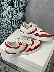 Celine Trainer Low Lace-up Sneaker Optic White Red - 4