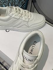 Celine Trainer Low Lace-up Sneaker Optic White - 345813338C.01OP - 4