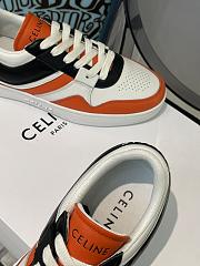 Celine Trainer Low Lace-up Sneaker Orange Black - 2