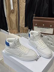 Celine CT-01 Z Trainer High Top Sneakers Blue Optic White - 4