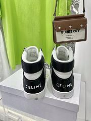 Celine CT-01 Z Trainer High Top Sneakers Black Optic White - 342813338C.38AB - 2