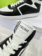 Celine CT-01 Z Trainer High Top Sneakers Black Optic White - 342813338C.38AB - 4