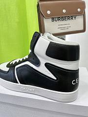 Celine CT-01 Z Trainer High Top Sneakers Black Optic White - 342813338C.38AB - 5